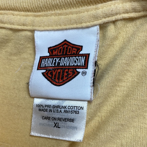 Retro Y2K Harley Davidson Motorcycle Taku Juneau Alaska Biker Tee - Picture 8 of 11